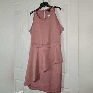 Ashley Stewart Asymmetrical Pink Dress